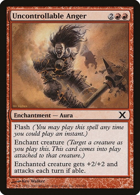 Image for Uncontrollable Anger (244) (10E) - Magic: The Gathering