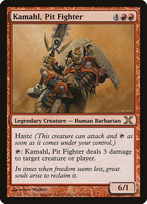 Image for Kamahl, Pit Fighter (214) (10E) - Magic: The Gathering
