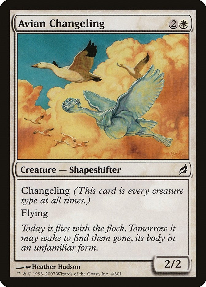 Image for Avian Changeling (4) (LRW) - Magic: The Gathering