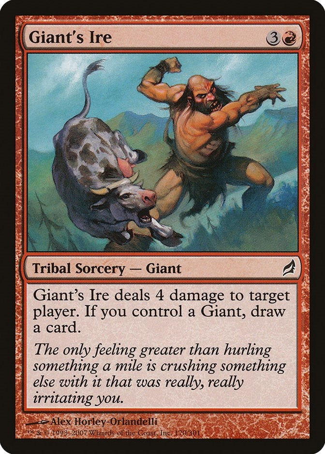 Image for Giant's Ire (170) (LRW) - Magic: The Gathering