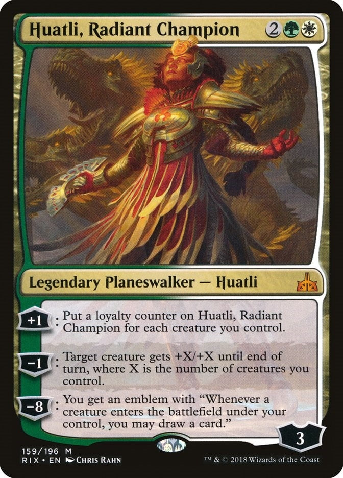 Huatli, Radiant Champion (159) (RIX) Japanese
