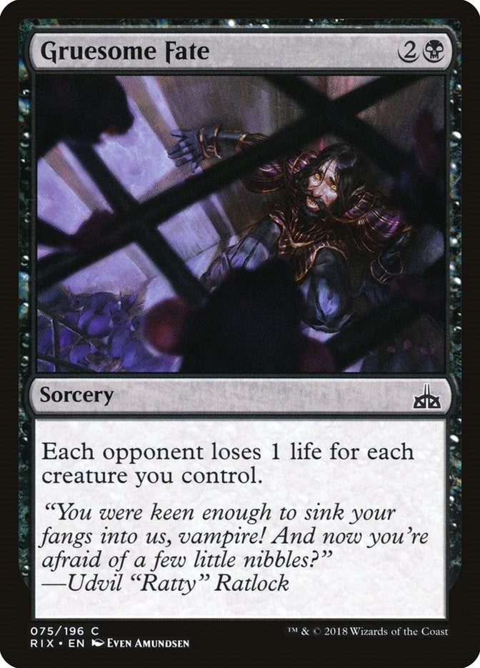 Gruesome Fate (75) (RIX) Japanese