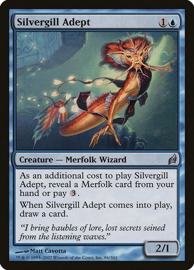 Image for Silvergill Adept (86) (LRW) - Magic: The Gathering