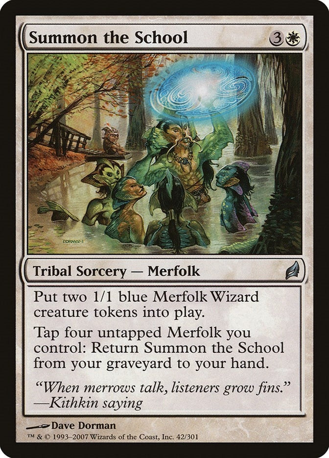 Image for Summon the School (42) (LRW) - Magic: The Gathering