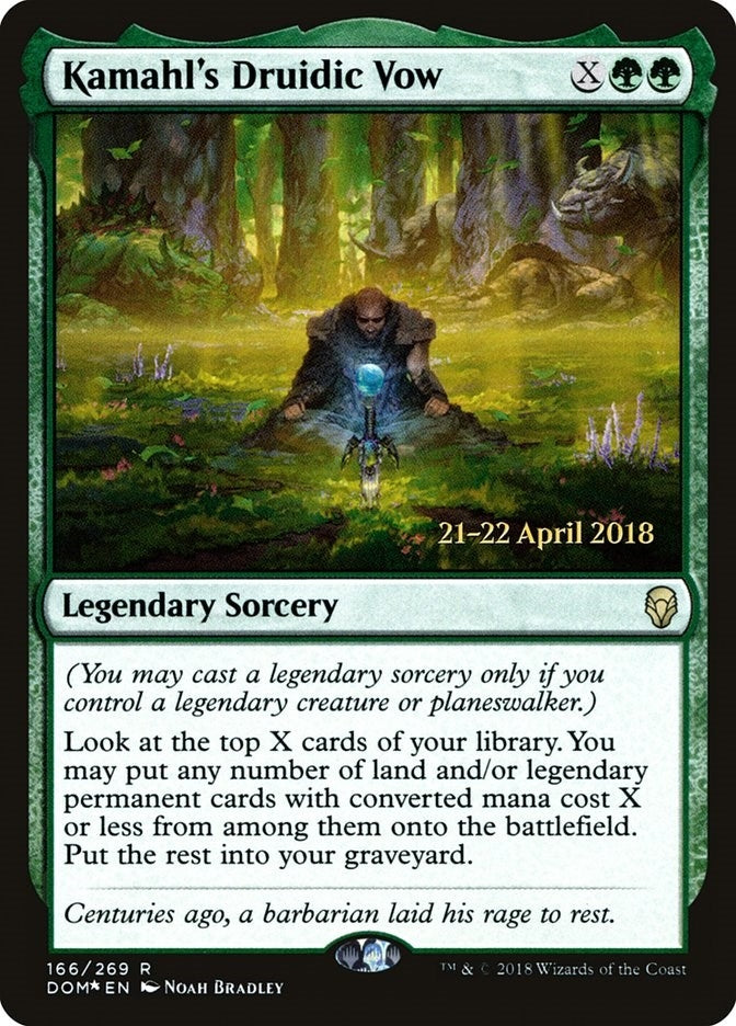Image for Kamahl's Druidic Vow (166) (PRE) - Magic: The Gathering