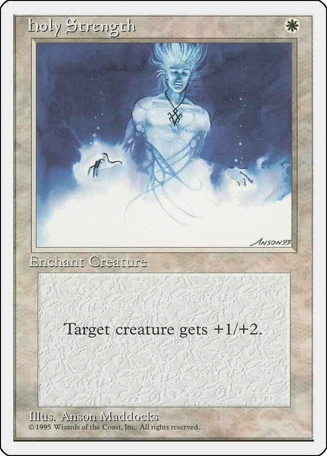 Image for Holy Strength (4ED) - Magic: The Gathering