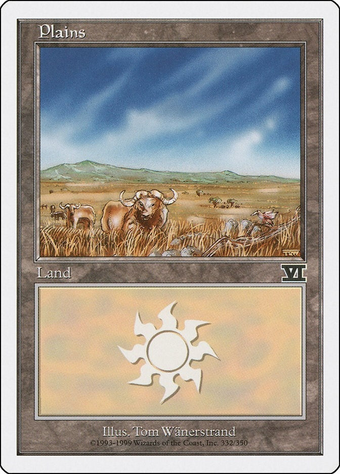 Image for Plains (332) (332) (6ED) - Magic: The Gathering