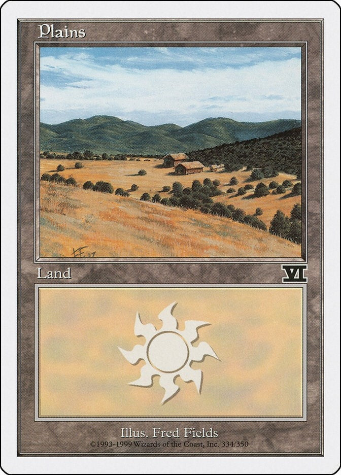 Image for Plains (334) (334) (6ED) - Magic: The Gathering