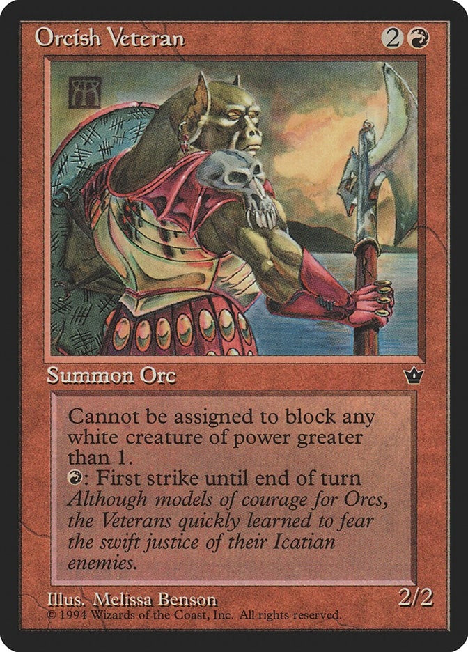 Image for Orcish Veteran (Benson) (FEM) - Magic: The Gathering