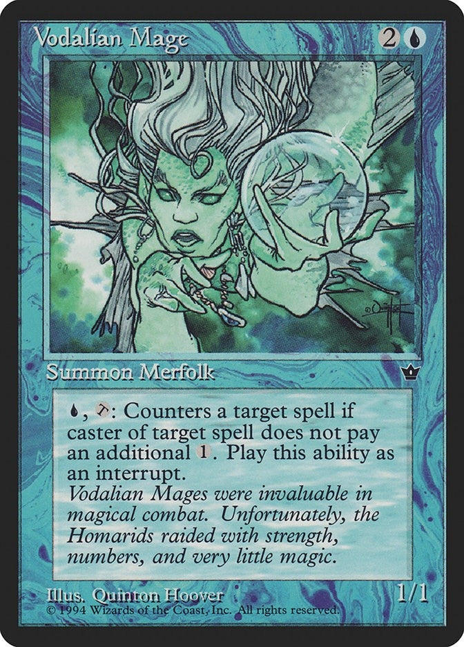 Image for Vodalian Mage (Hoover) (FEM) - Magic: The Gathering