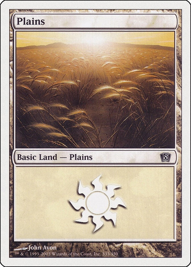 Image for Plains (333) (333) (8ED) - Magic: The Gathering