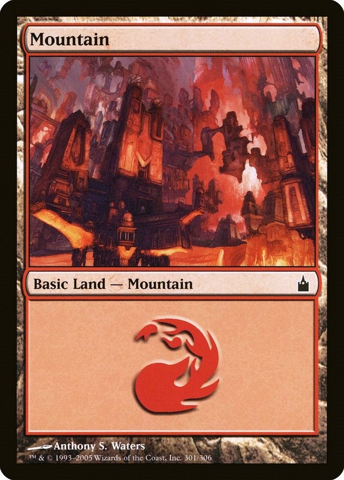 Image for Mountain (301) (301) (RAV) - Magic: The Gathering