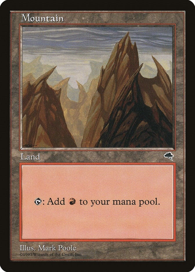 Image for Mountain (Vertical) (343) (TMP) - Magic: The Gathering