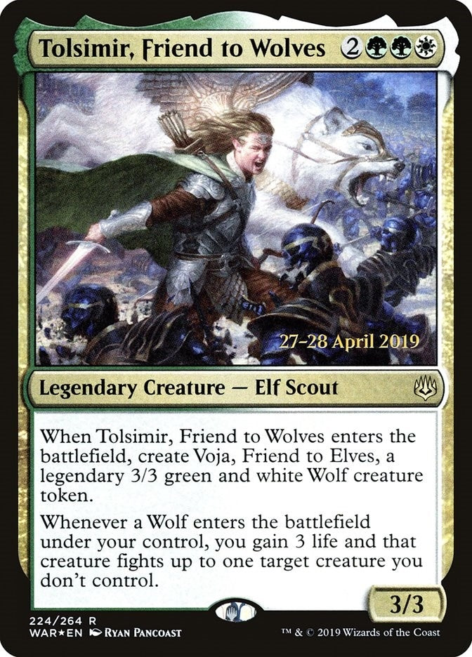 Image for Tolsimir, Friend to Wolves (224) (PRE) - Magic: The Gathering