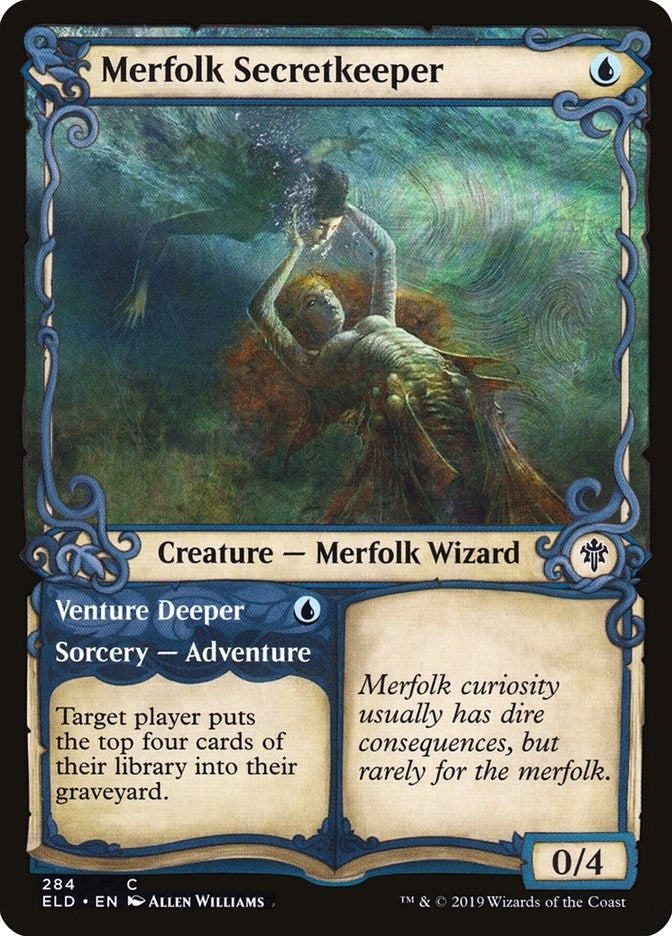 Merfolk Secretkeeper (Showcase) (284) (ELD)
