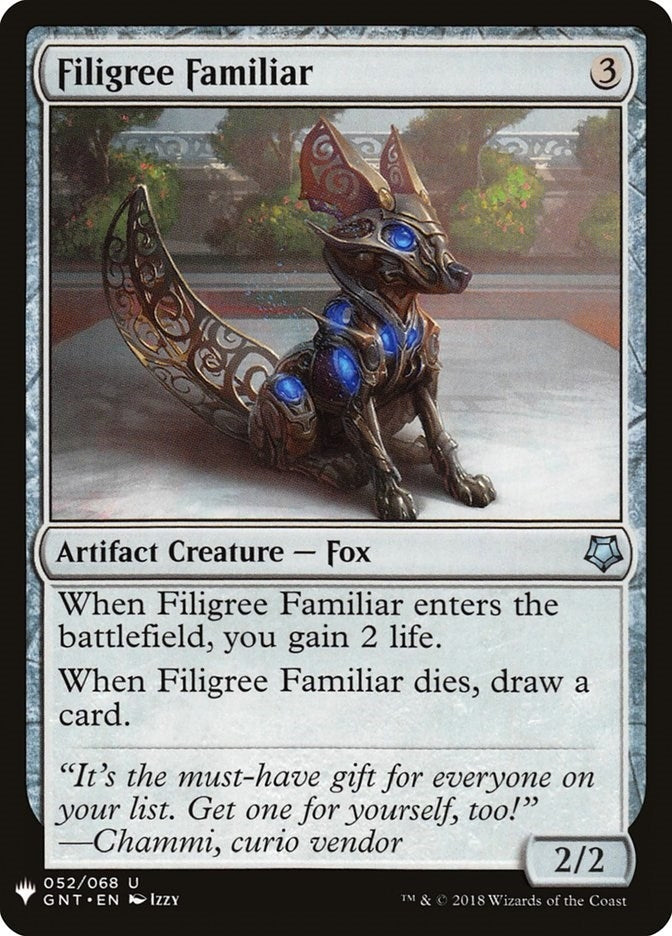 Filigree Familiar (52) (LIST)