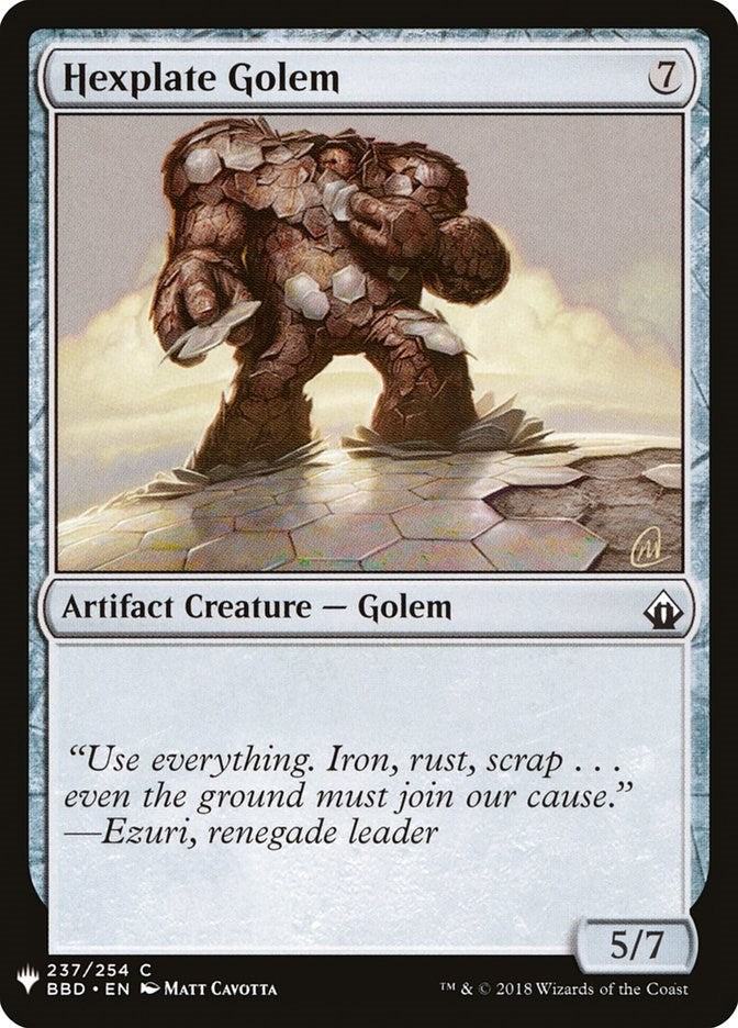 Hexplate Golem (237) (LIST)