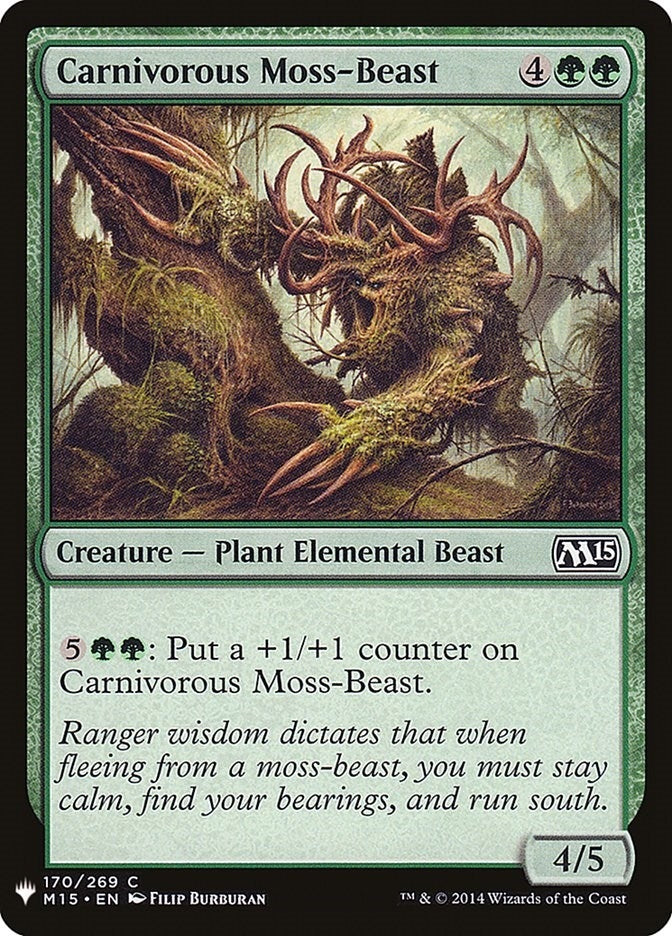 Carnivorous Moss-Beast (170) (LIST)