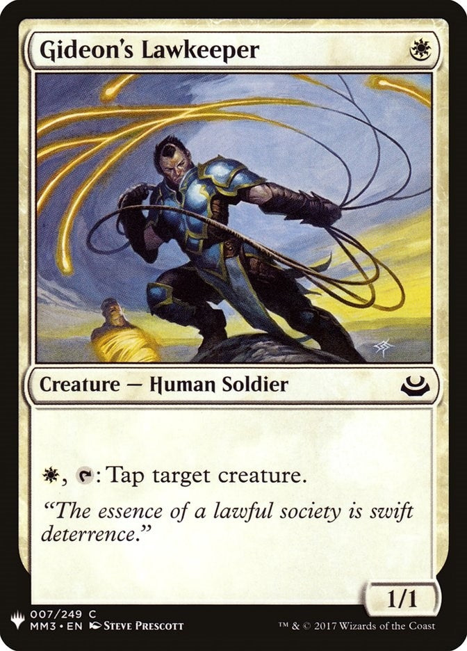 Gideon's Lawkeeper (7) (LIST)