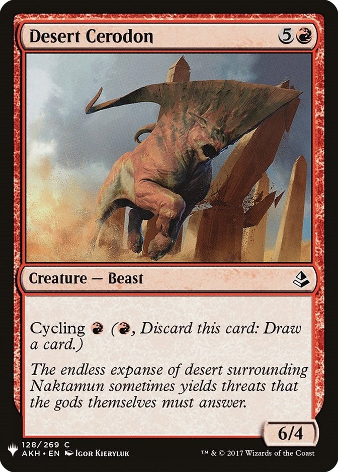 Desert Cerodon (128) (LIST)
