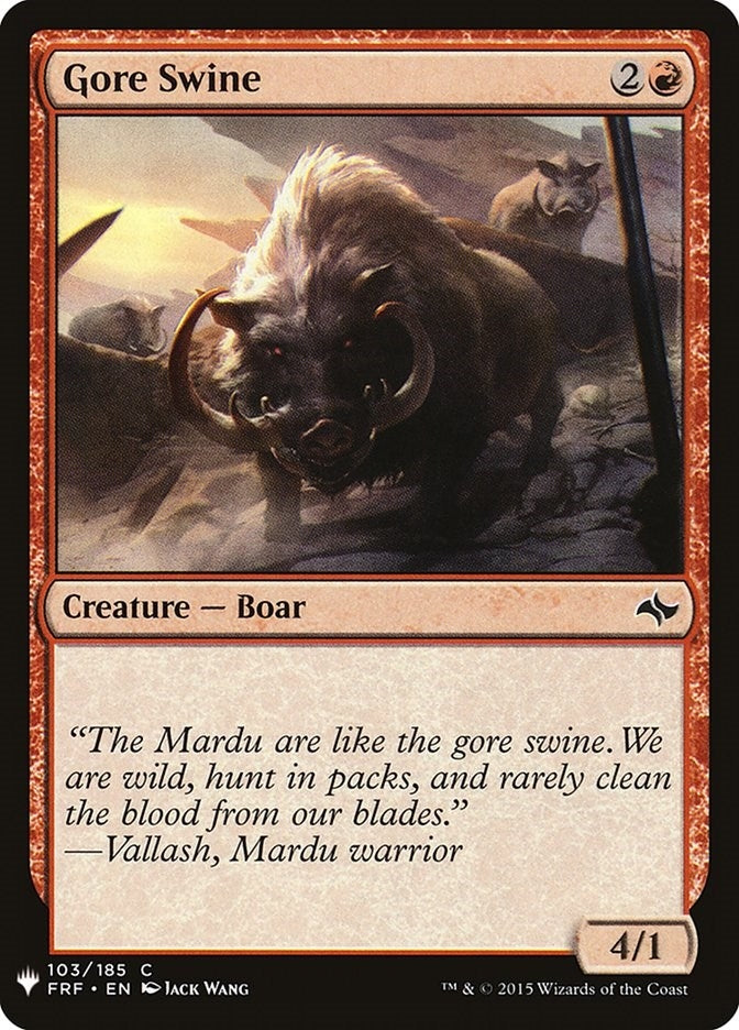 Gore Swine (103) (LIST)