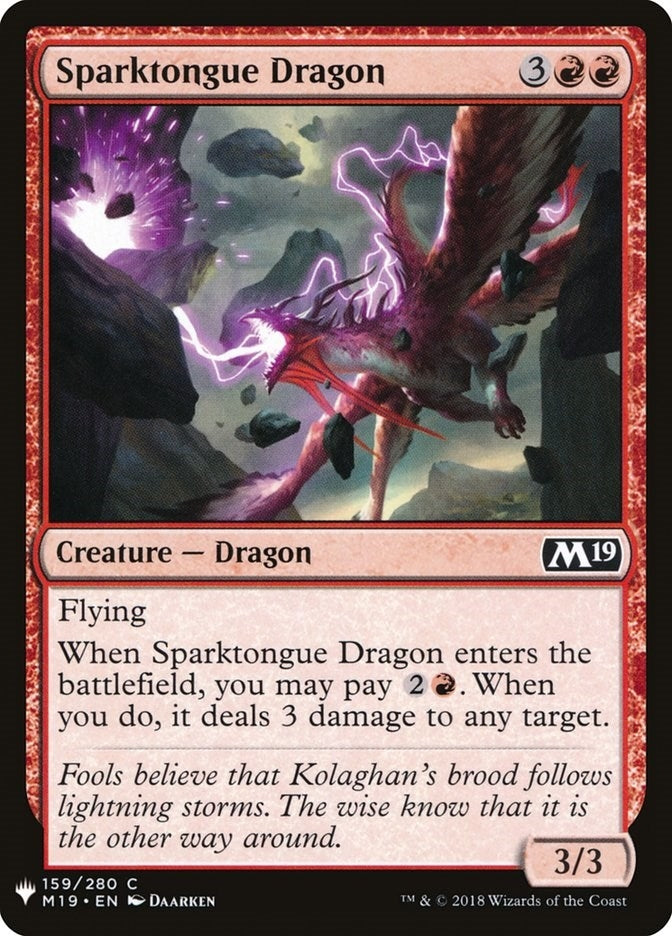 Sparktongue Dragon (159) (LIST)