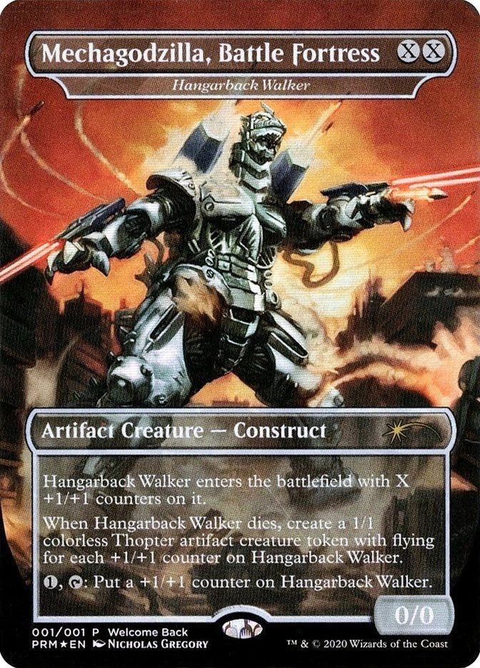 Image for Mechagodzilla, Battle Fortress - Hangarback Walker (Welcome Back Promo) (1) (UMP) - Magic: The Gathering