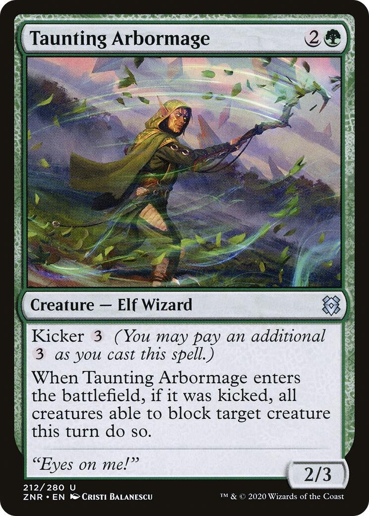 Taunting Arbormage (212) (ZNR)