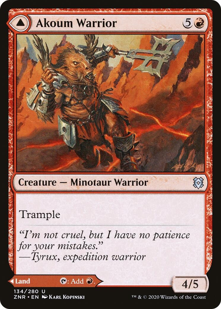 Akoum Warrior (134) (ZNR) Japanese