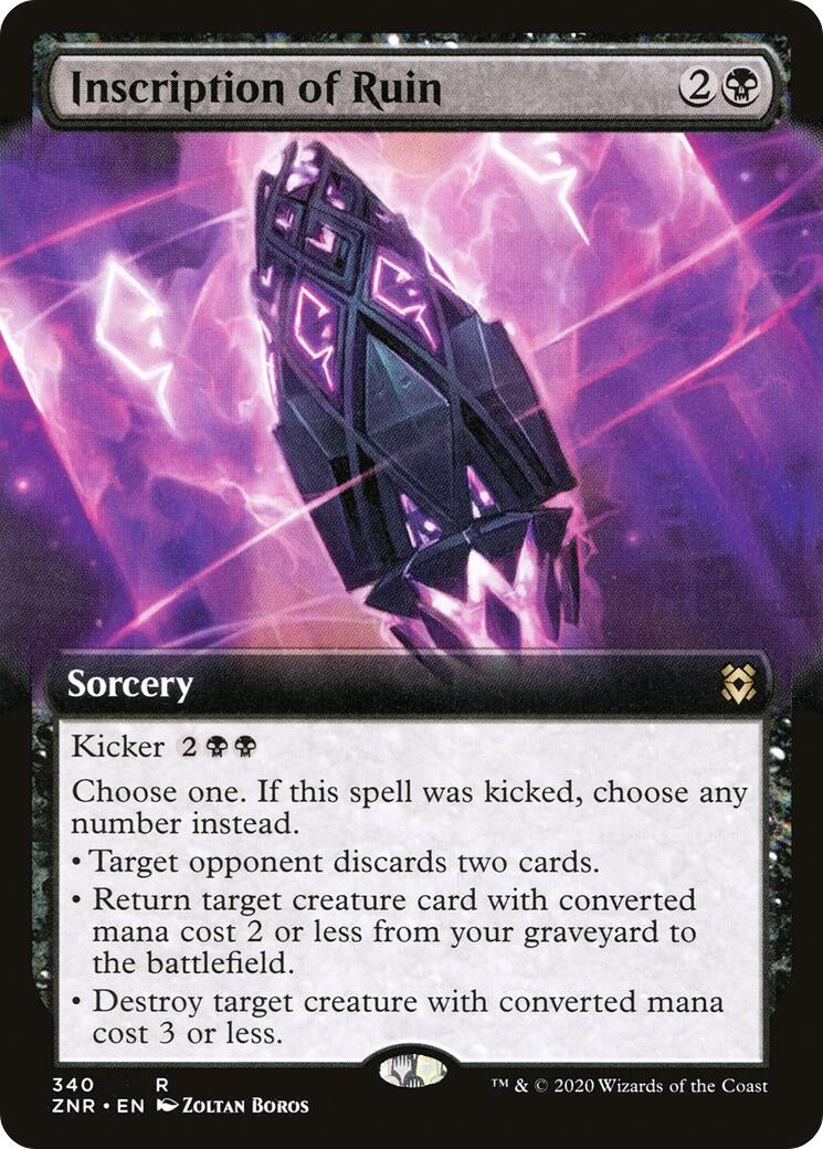 Inscription of Ruin (Extended Art) (340) (ZNR)