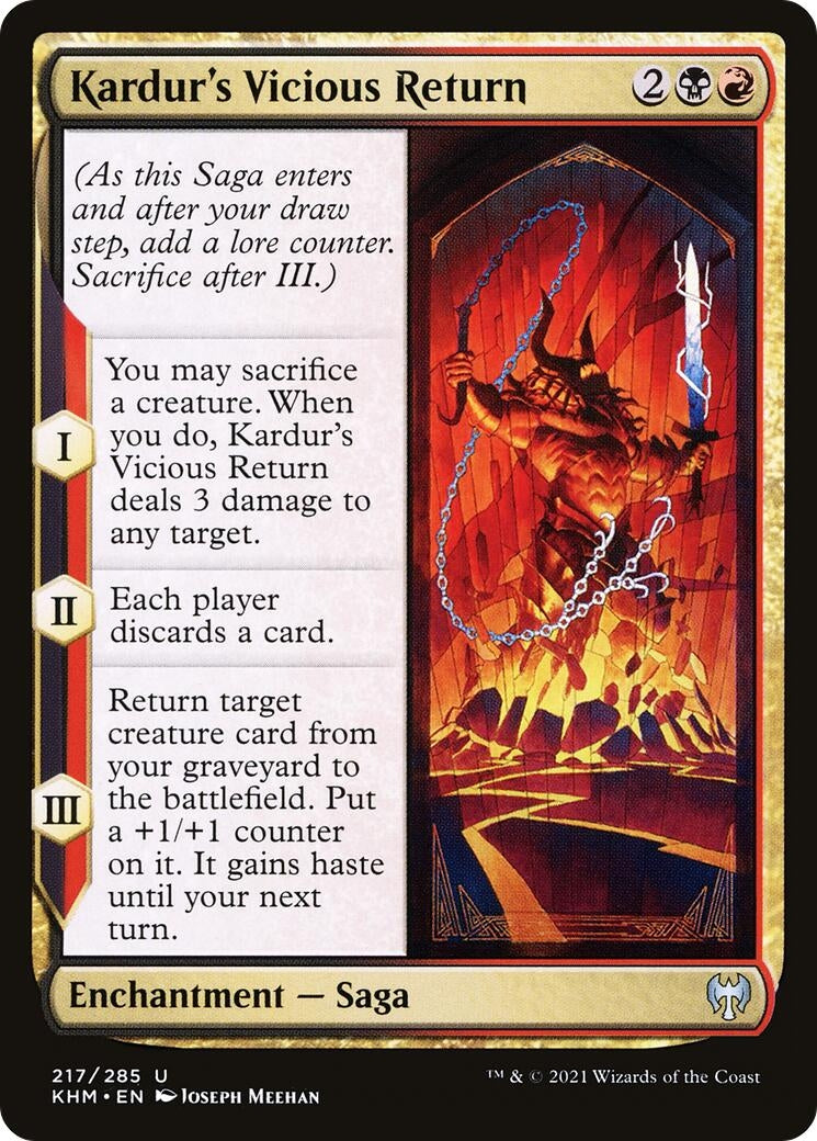 Kardur's Vicious Return (217) (KHM) Japanese