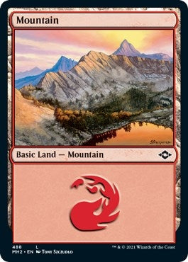 Mountain (488) (Foil Etched) (488) (MH2) Japanese
