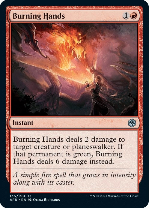 Burning Hands (135) (AFR)