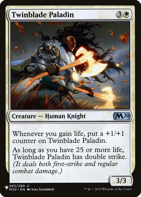 Twinblade Paladin (285/280) (LIST)