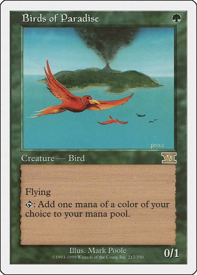 Image for Birds of Paradise (217) (6ED) - Magic: The Gathering