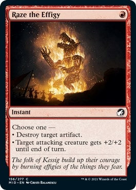 Image for Raze the Effigy (156) (MID) - Magic: The Gathering