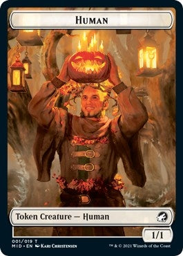 Image for Human // Treefolk Double-Sided Token (1 // 12) (MID) - Magic: The Gathering