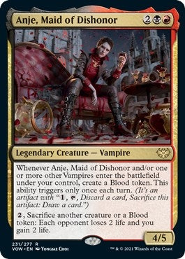 Image for Anje, Maid of Dishonor (231) (VOW) - Magic: The Gathering