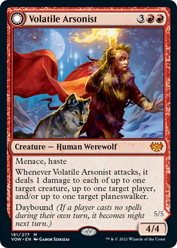 Image for Volatile Arsonist (181) (VOW) - Magic: The Gathering