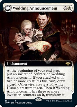 Image for Wedding Announcement (Extended Art) (355) (VOW) - Magic: The Gathering