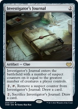 Image for Investigator's Journal (258) (VOW) - Magic: The Gathering