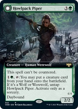Image for Howlpack Piper (Extended Art) (392) (VOW) - Magic: The Gathering
