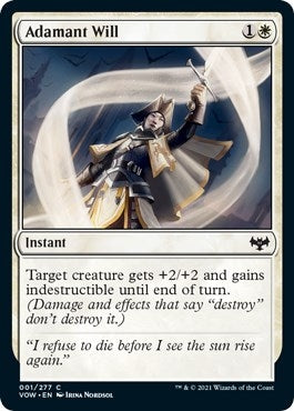 Image for Adamant Will (1) (VOW) - Magic: The Gathering