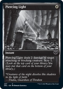 Image for Piercing Light (297) (DBL) - Magic: The Gathering