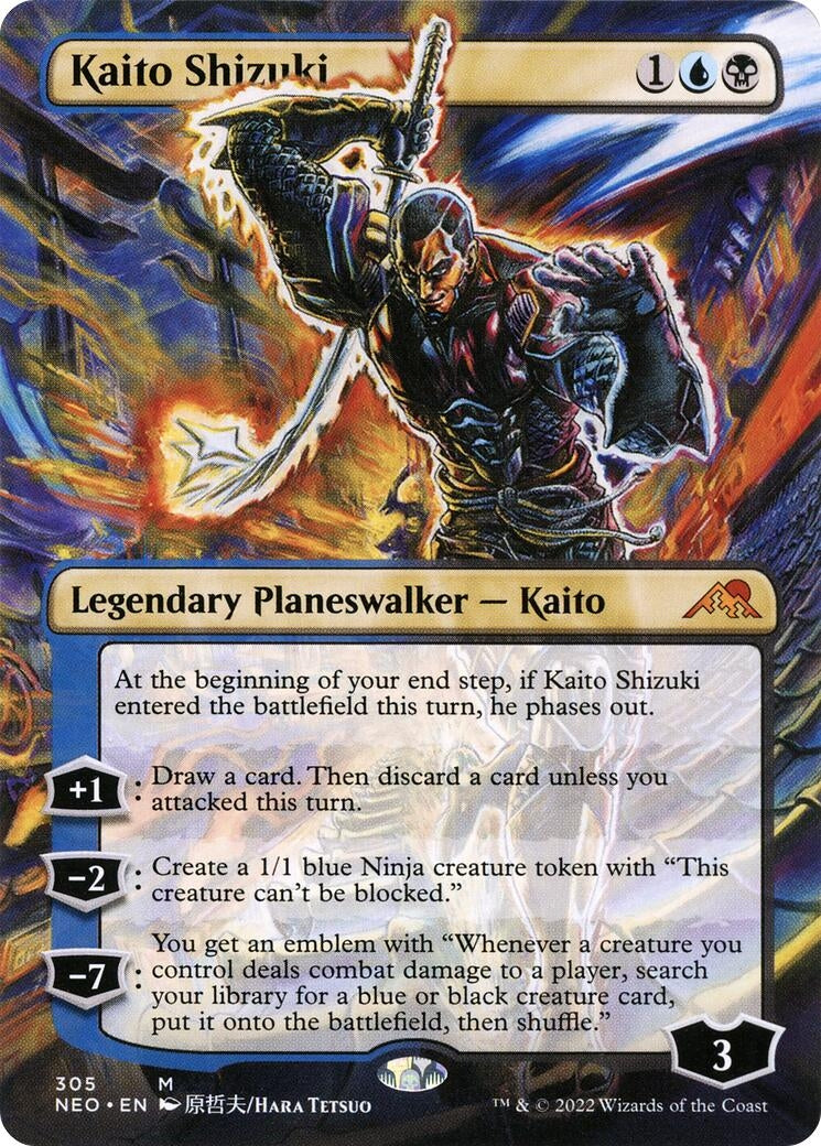 Image for Kaito Shizuki (Borderless) (305) (NEO) - Magic: The Gathering