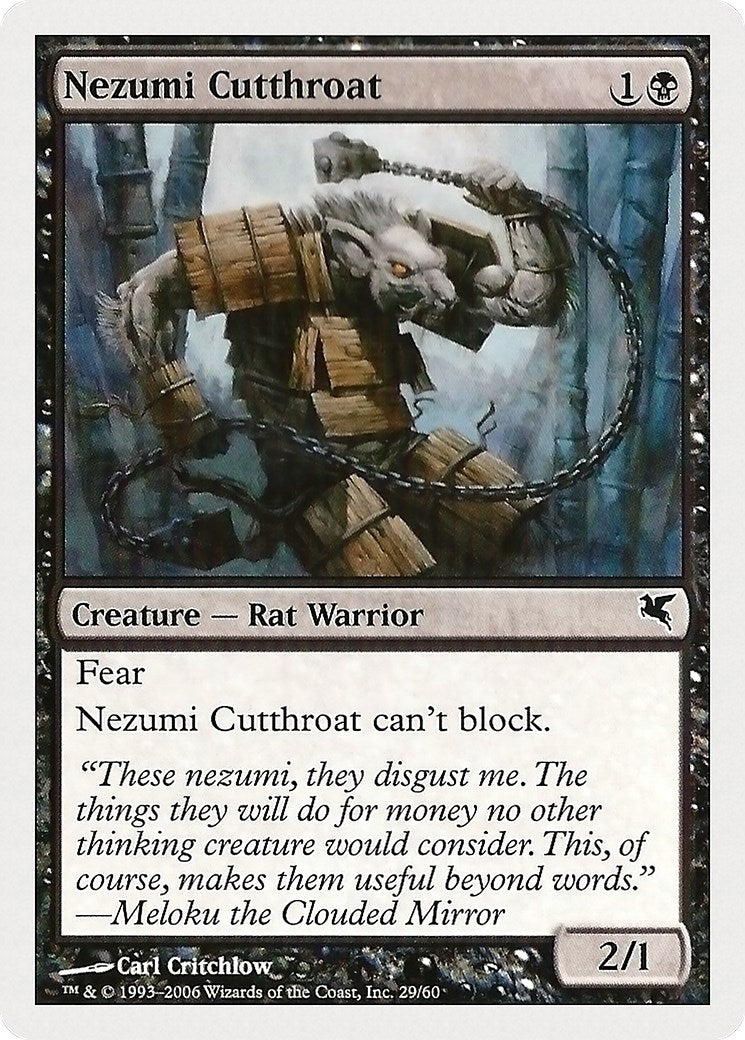 Image for Nezumi Cutthroat (29) (29) (PSAL) - Magic: The Gathering