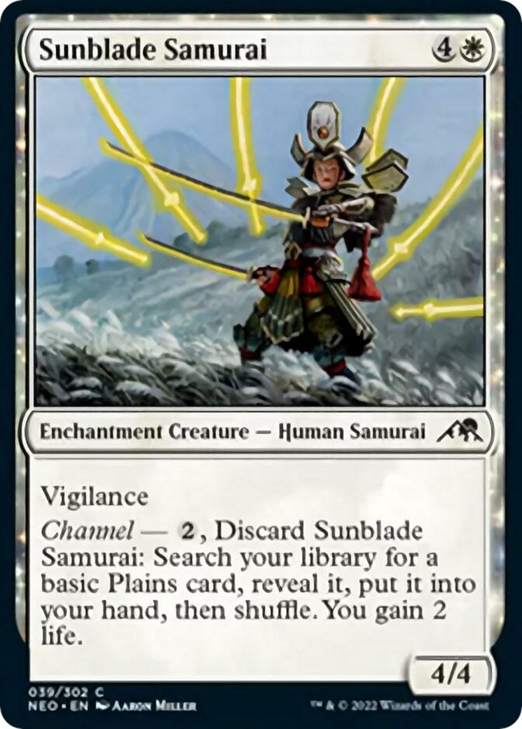 Image for Sunblade Samurai (39) (NEO) - Magic: The Gathering