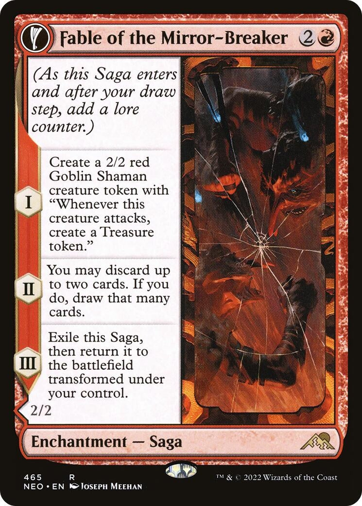 Image for Fable of the Mirror-Breaker (Extended Art) (465) (NEO) - Magic: The Gathering