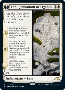 Image for The Restoration of Eiganjo (34) (NEO) - Magic: The Gathering