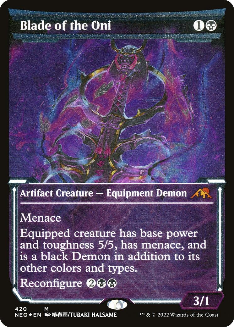 Image for Blade of the Oni (Showcase) (Foil Etched) (420) (NEO) - Magic: The Gathering